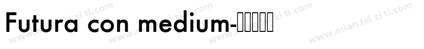 Futura con medium字体转换